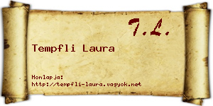 Tempfli Laura névjegykártya